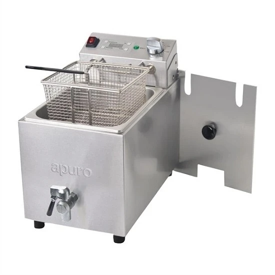 Apuro FC374-A Single Tank Single Basket 8Ltr Countertop Fryer With Timer 2.9kW 4 Apuro FC374-A Single Tank Single Basket 8Ltr Countertop Fryer With Timer 2.9kW - Image 2