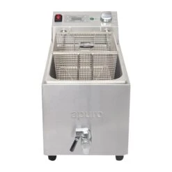 Apuro FC374-A Single Tank Single Basket 8Ltr Countertop Fryer With Timer 2.9kW