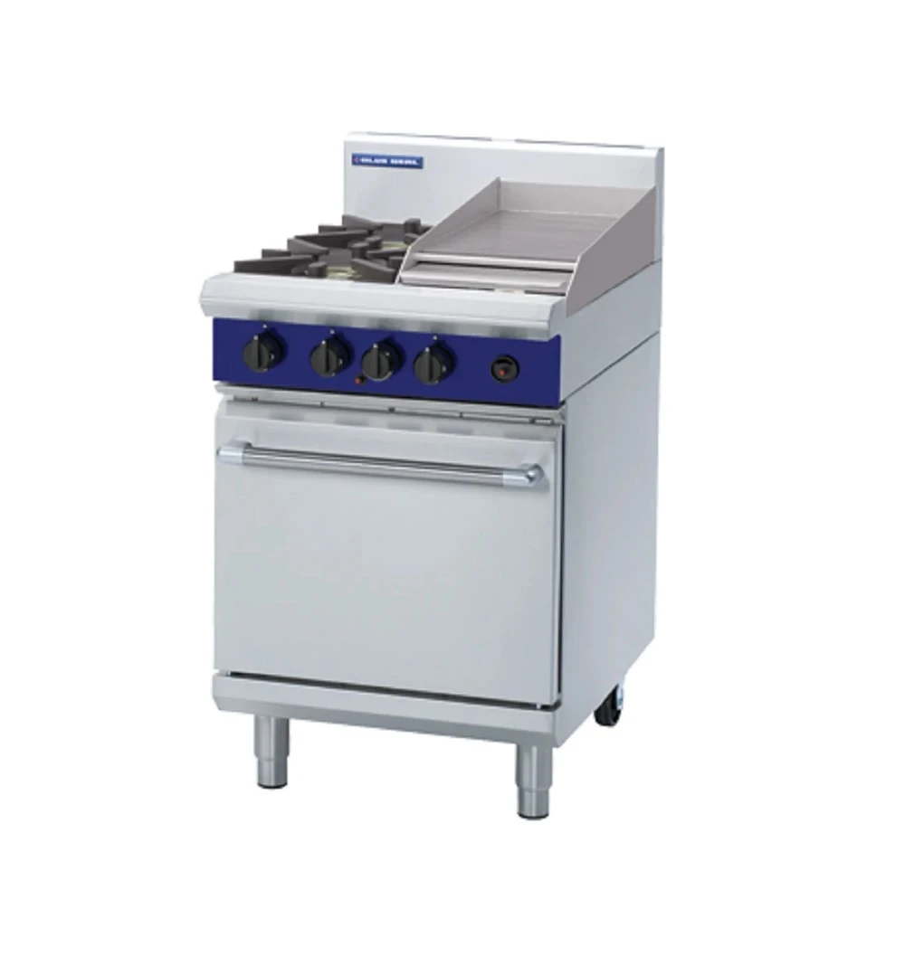 Anvil Blue Seal G504C - 2 Burner Gas Cooktop + 300mm Griddle With Static Oven 3 Anvil Blue Seal G504C - 2 Burner Gas Cooktop + 300mm Griddle With Static Oven