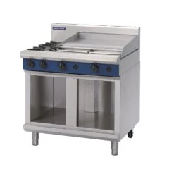 Anvil Blue Seal G516B-CB - 2 Burner Gas Cooktop + 600mm Griddle With Cabinet Base