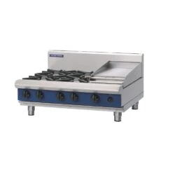 Anvil Blue Seal G516C-B - 4 Burner Gas Cooktop + 300mm Griddle - Bench Model