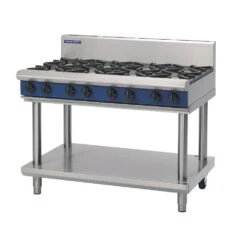 Anvil Blue Seal G518D-LS - 8 Burner Gas Cooktop With Leg Stand