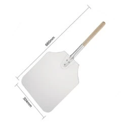 Vogue Pizza Peel Wood Handle Aluminum - 305x355mm 12x14" (Blade 660mm 26") -Best Kitchenware Store GE208 3