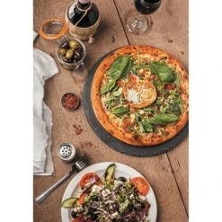 Olympia Pizza Board Slate 330mm Diameter -Best Kitchenware Store GF316 1