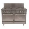 Garland GF48-8LL - 8 Open Top Burners With 2 Space Saver Ovens -Best Kitchenware Store GF48 8LL