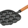 Pearl Life Cast Iron Takoyaki (Octopus Ball) Plate (14 Balls) With Wood Handle -Best Kitchenware Store HB 6217