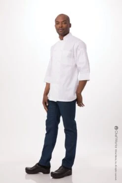 Chef Works 3/4 Sleeve Chef Jacket - JLCL