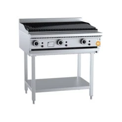Anvil B+S K+ KCBR-9 Gas Char Broiler 900mm On Leg Stand