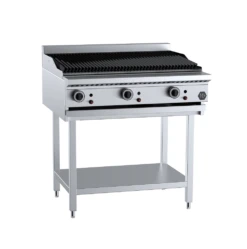 Anvil B+S K+ KCGR-9 - Gas Char Grill 900mm On Leg Stand