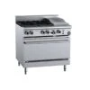 Anvil B+S Black OV-SB4-GRP3 - Gas Four Open Burners & 300mm Grill Plate With Oven -Best Kitchenware Store OV SB4 GRP3