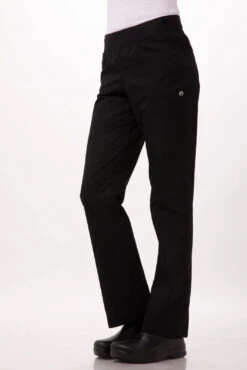 Chef Works Lightweight Womens Slim Chef Pants - PBN01W-BLK