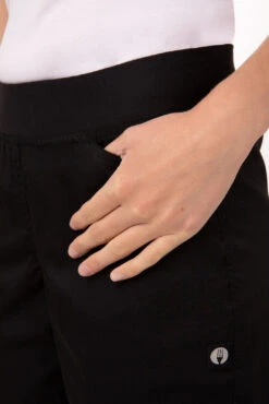 Chef Works Lightweight Womens Slim Chef Pants - PBN01W-BLK -Best Kitchenware Store PBN01W BLK XS 4