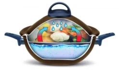 Pensofal VapSi Wok 2 Handles Tray Fork & Lid 24cm - Bronze -Best Kitchenware Store PEN 3344 1