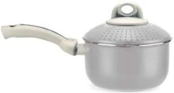 Pensofal 2 Frypans, PastasiBaby/Family, Saucepan, GlassLids - Pearl White (9pc Set) -Best Kitchenware Store PEN 6317A 2