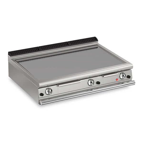 Baron Q90FTT-G1200 - 3 Burner Gas Fry Top With Smooth Mild Steel Plate 3 Baron Q90FTT-G1200 - 3 Burner Gas Fry Top With Smooth Mild Steel Plate