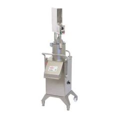 Hallde RG-400i-3PH Vegetable Preparation Machine - Pneumatic Push Feeder Setup