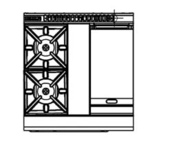 Anvil Waldorf RN8513GEC - 2 Burner Gas Cooktop + 300mm Griddle With Electric Convection Oven 5 Anvil Waldorf RN8513GEC - 2 Burner Gas Cooktop + 300mm Griddle With Electric Convection Oven -Best Kitchenware Store RN8513GEC 1