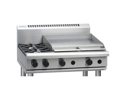 Anvil Waldorf RN8606G-B - 2 Burner Cooktop + 600mm Griddle Plate - Bench Model 3 Anvil Waldorf RN8606G-B - 2 Burner Cooktop + 600mm Griddle Plate - Bench Model