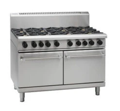 Anvil Waldorf RN8820G - 8 Burner Gas Cooktop With Double Static Oven