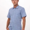 Chef Works Modern Gingham Short Sleeve Dress Shirt - SHC02