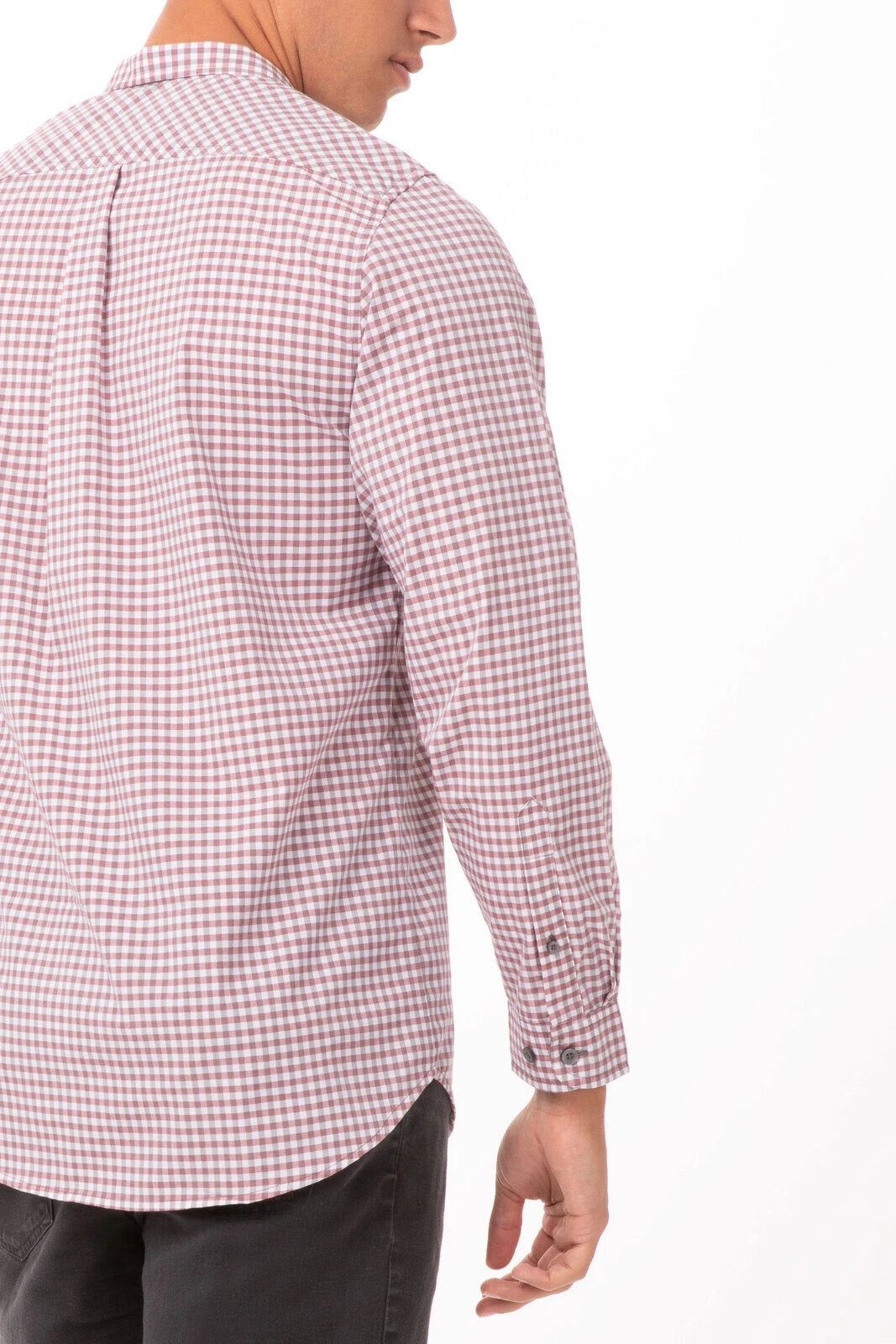 Chef Works Modern Gingham Long Sleeve Dress Shirt - SHC05 7 Chef Works Modern Gingham Long Sleeve Dress Shirt - SHC05 - Image 5