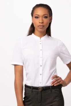 Chef Works Seersucker Shirt - SHC08W -Best Kitchenware Store SHC08W WHT S 4