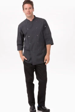 Chef Works Brighton Chef Jacket - SK3001-DGY -Best Kitchenware Store SK3001 DGY XS 2