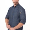 Chef Works Detroit Long Sleeve Denim Shirt - SKL001 -Best Kitchenware Store SKL001 IBL XS