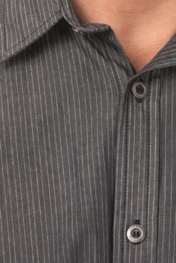 Chef Works Detroit Striped Short Sleeve Denim Shirt - SKS003 -Best Kitchenware Store SKS003 BLK S 4