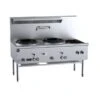 Anvil B+S Black UFWWD-2SB2 Gas Two Hole Deluxe Waterless Wok Table With Two RHS Burners