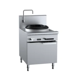 Anvil B+S Verro VUFWWD-1 Gas Single Hole Deluxe Waterless Wok Table - Cabinet Mounted