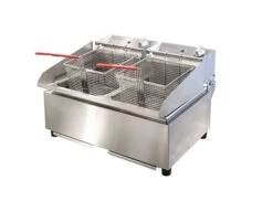 Woodson W.FRT80 - Countertop Twin Pan Countertop Fryer 8 Litre