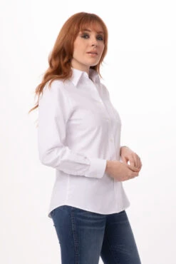 Chef Works Oxford Dress Shirt - W500-WHT