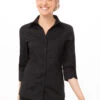 Chef Works Finesse Shirt - WA34-BLK -Best Kitchenware Store WA34 BLK XS