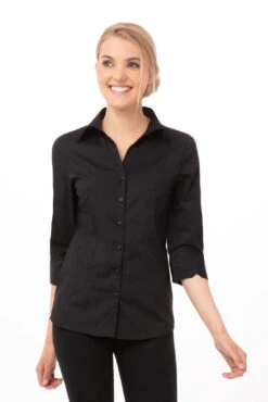 Chef Works Finesse Shirt - WA34-BLK