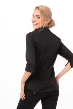 Chef Works Finesse Shirt - WA34-BLK -Best Kitchenware Store WA34 BLK XS 3