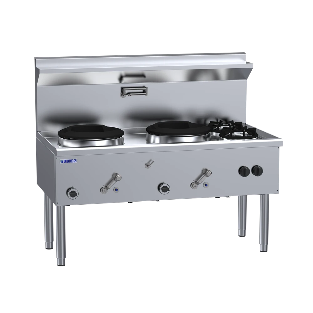 Anvil Luus WZ-2C2B - Waterless Wok - 2 Chimney Burners And 2 Open Burners 3 Anvil Luus WZ-2C2B - Waterless Wok - 2 Chimney Burners And 2 Open Burners